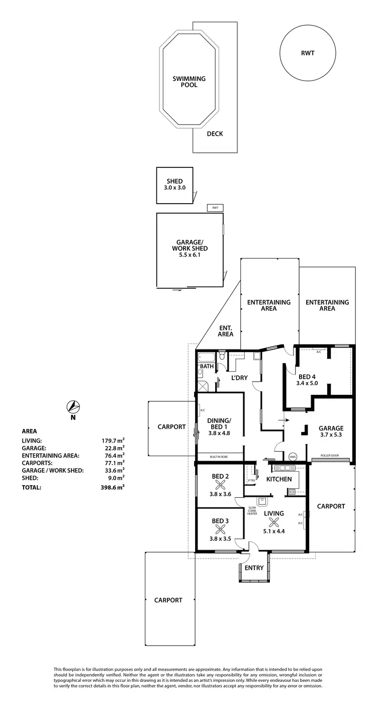 Floorplan of Homely house listing, 10 Hirt Avenue, Murray Bridge SA 5253