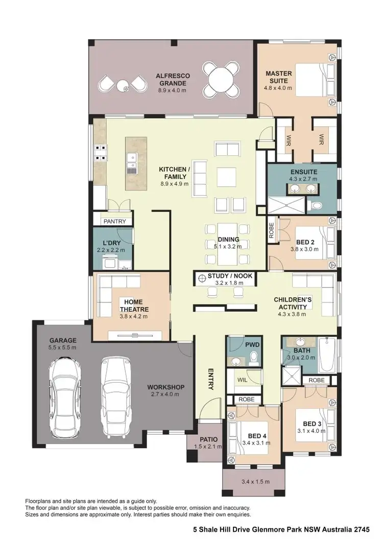 Floorplan of Homely house listing, 5 Shale Hill Drive, Glenmore Park NSW 2745