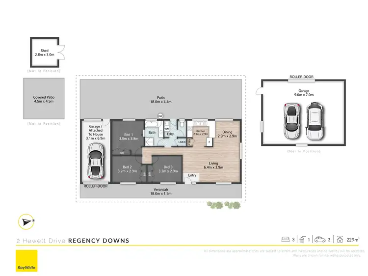 Floorplan of Homely rural property listing, 2 Hewett Drive, Regency Downs QLD 4341