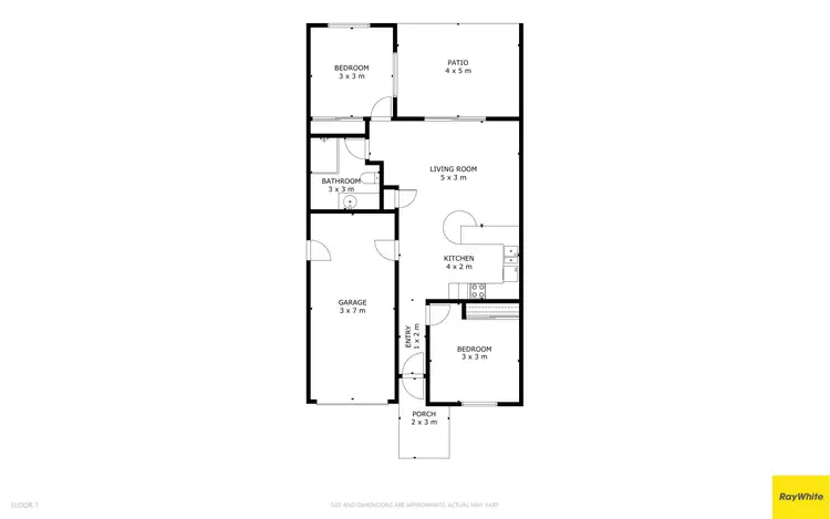 Floorplan of Homely unit listing, 7/9-11 Oyster Court, Trinity Beach QLD 4879