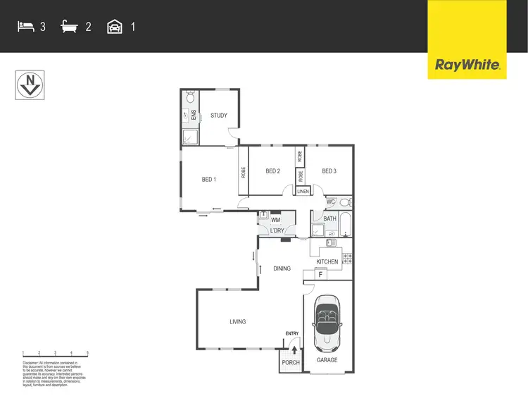 Floorplan of Homely house listing, 61 Evelyn Owen Crescent, Dunlop ACT 2615