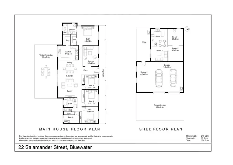 Floorplan of Homely rural property listing, 22 Salamander Street, Bluewater QLD 4818