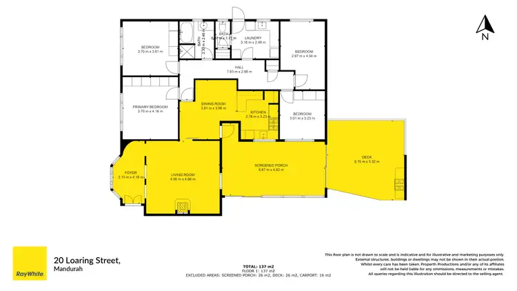 Floorplan of Homely house listing, 20 Loaring Street, Mandurah WA 6210