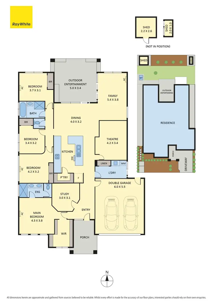 Floorplan of Homely house listing, 34 Thoresby Circuit, Craigieburn VIC 3064