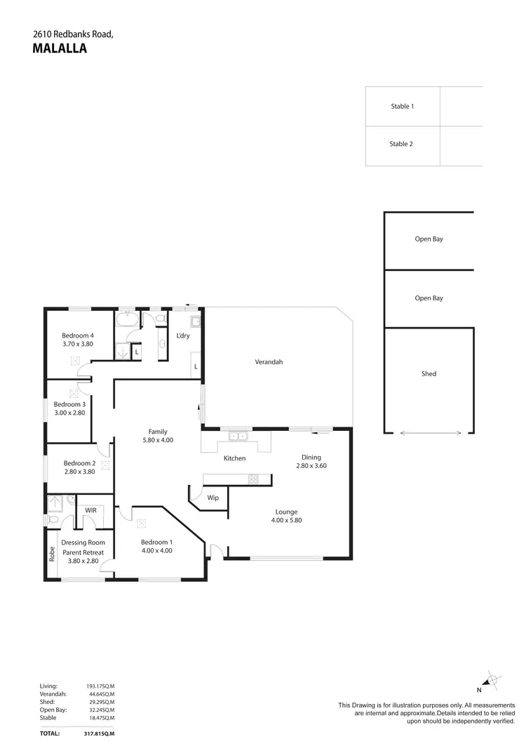 Floorplan of Homely other listing, 2610 Redbanks Road, Mallala SA 5502