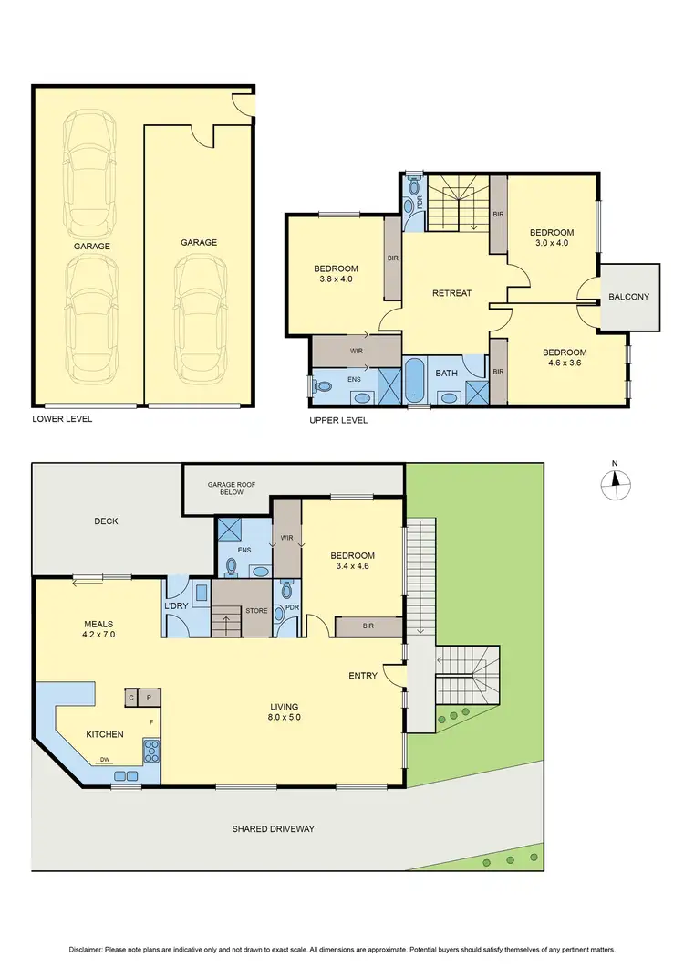 Floorplan of Homely townhouse listing, 1/45 Northumberland Road, Pascoe Vale VIC 3044