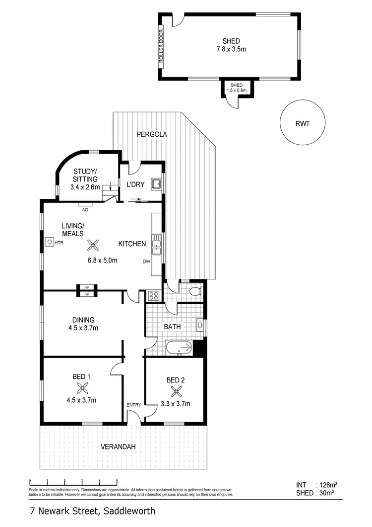 Floorplan of Homely house listing, 7 Newark Street, Saddleworth SA 5413