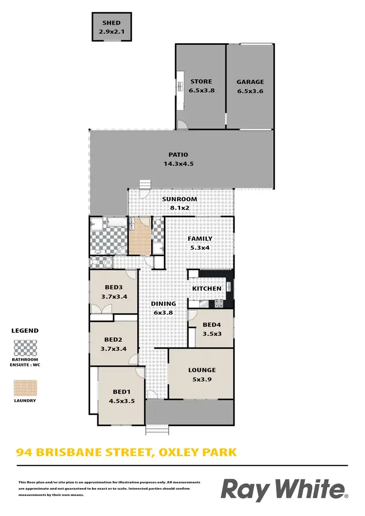 Floorplan of Homely house listing, 94 Brisbane Street, Oxley Park NSW 2760