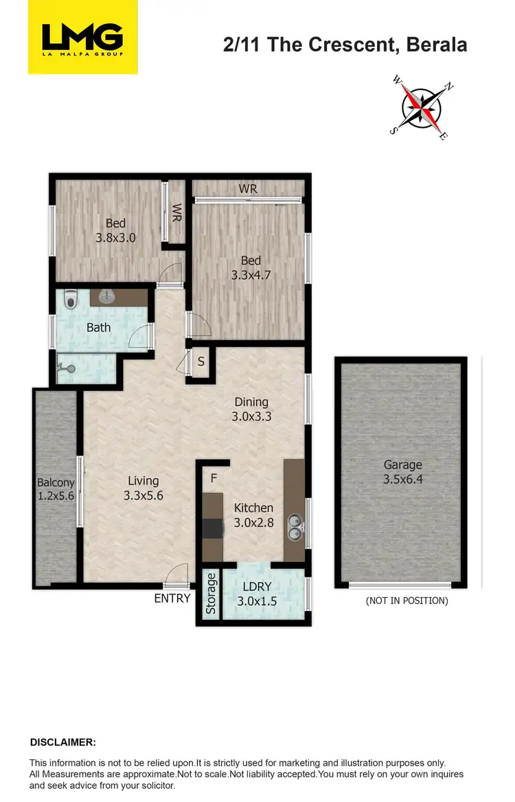 Floorplan of Homely unit listing, 2/11 The Crescent, Berala NSW 2141