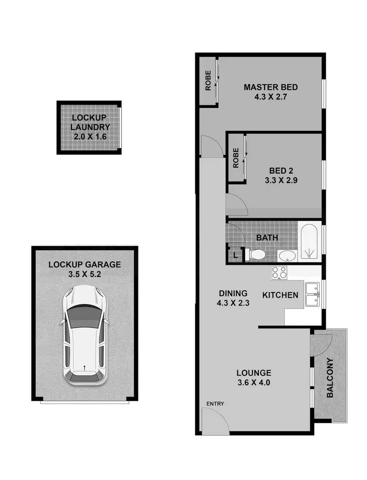 Floorplan of Homely apartment listing, 8/24-26 Hornsey Road, Homebush West NSW 2140