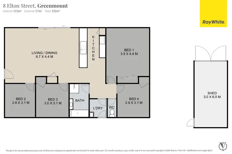 Floorplan of Homely house listing, 8 Elton Street, Greenmount QLD 4359