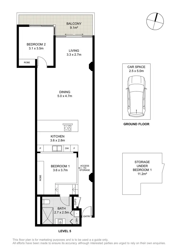 Floorplan of Homely apartment listing, 511/1 Missenden Road, Camperdown NSW 2050