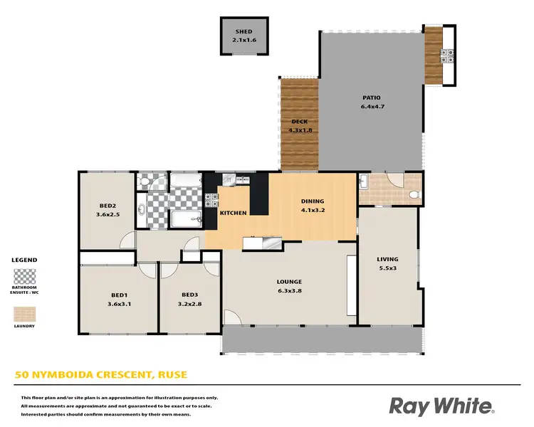 Floorplan of Homely house listing, 50 Nymboida Crescent, Ruse NSW 2560