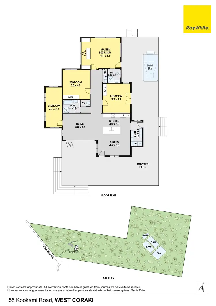 Floorplan of Homely house listing, 55 Kookami Road, West Coraki NSW 2471