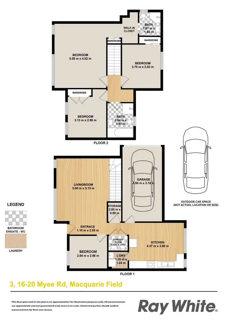 Floorplan of Homely townhouse listing, 3/16-20 Myee Road, Macquarie Fields NSW 2564