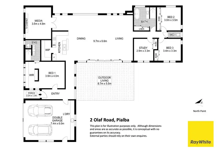 Floorplan of Homely house listing, 2 Olaf Road, Pialba QLD 4655