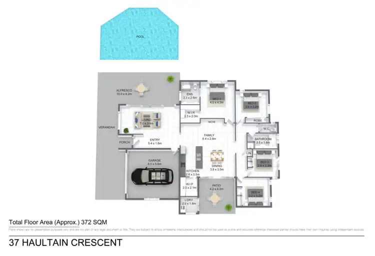 Floorplan of Homely house listing, 37 Haultain Crescent, Durack NT 830