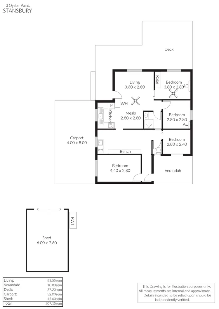 Floorplan of Homely house listing, 3 Oyster Point Drive, Stansbury SA 5582