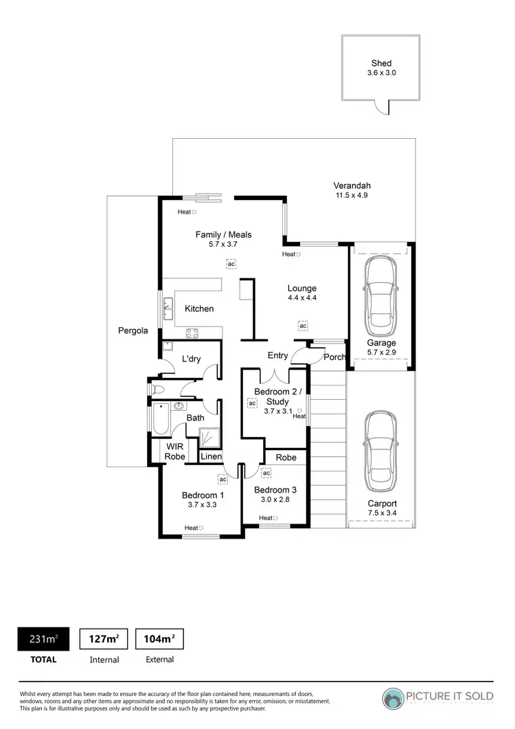 Floorplan of Homely house listing, 39 Jordon Street, Munno Para West SA 5115