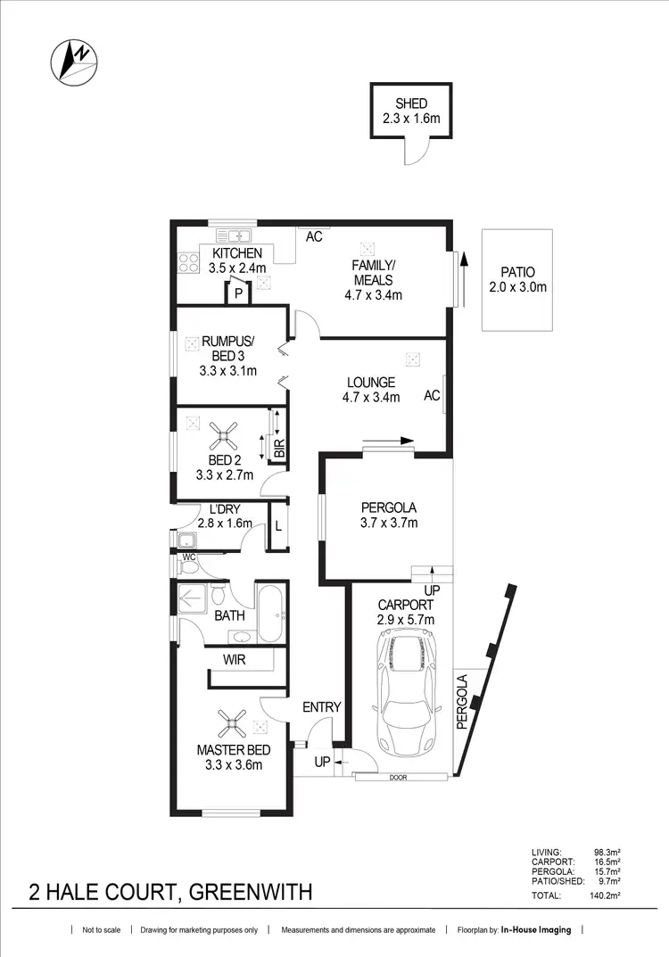 Floorplan of Homely house listing, 2 Hale Court, Greenwith SA 5125