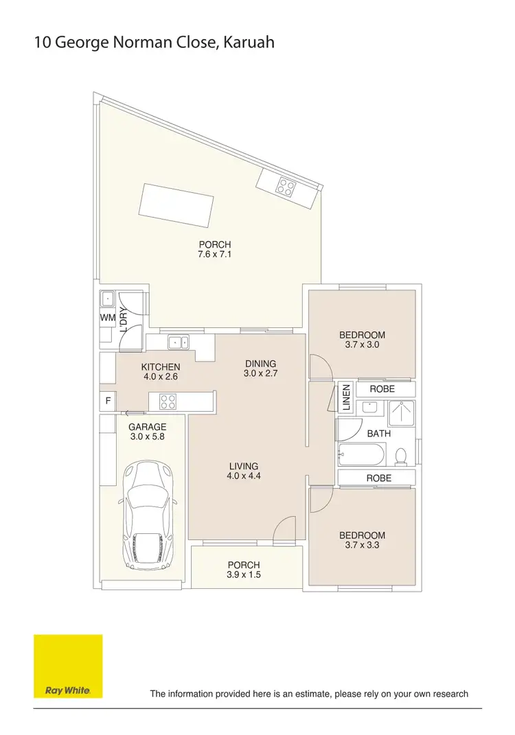 Floorplan of Homely other listing, 2/10 George Norman Close, Karuah NSW 2324