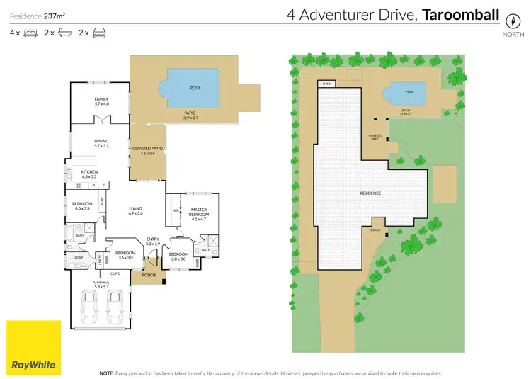 Floorplan of Homely house listing, 4 Adventurer Drive, Taroomball QLD 4703