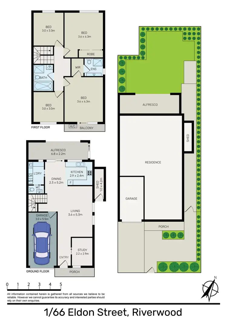 Floorplan of Homely townhouse listing, 1/66 Eldon Street, Riverwood NSW 2210