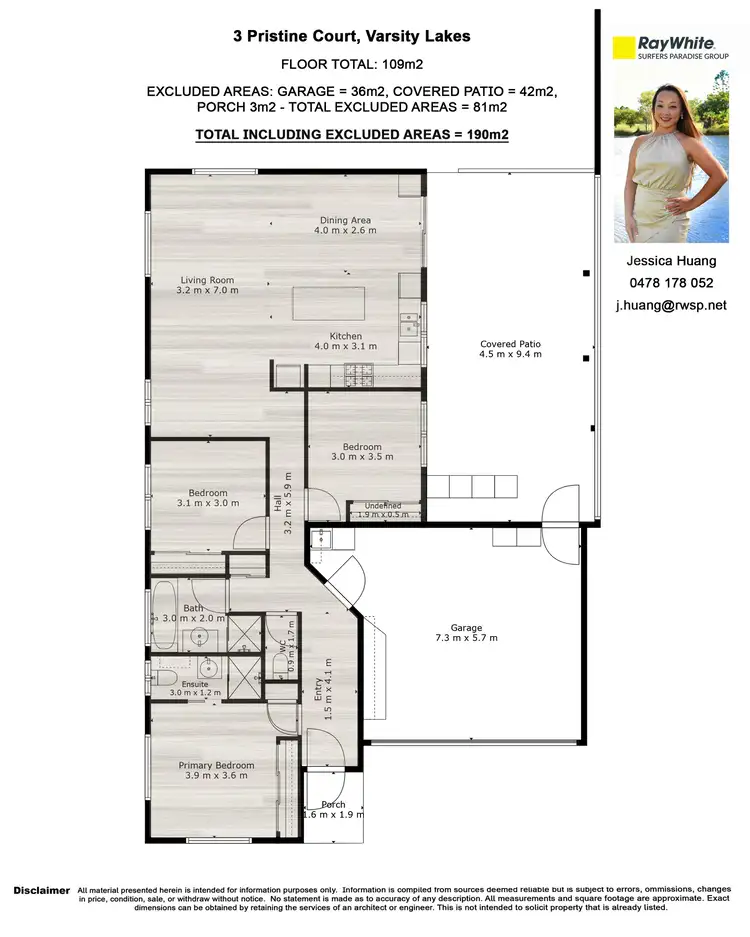 Floorplan of Homely house listing, 3 Pristine Court, Varsity Lakes QLD 4227