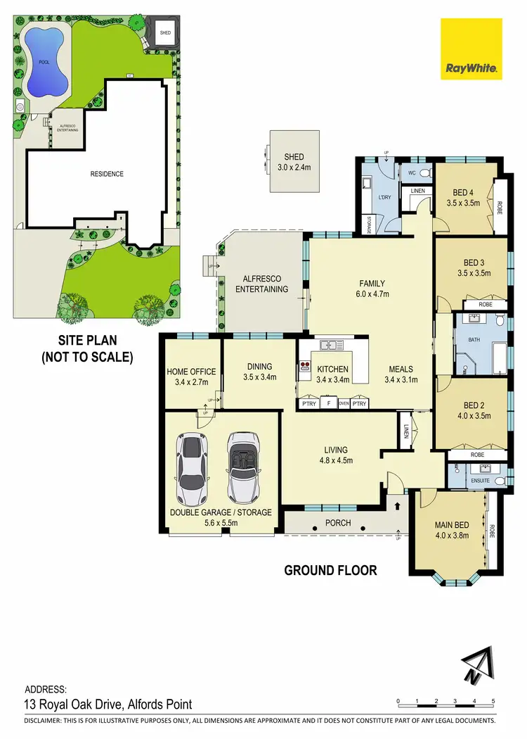 Floorplan of Homely house listing, 13 Royal Oak Drive, Alfords Point NSW 2234