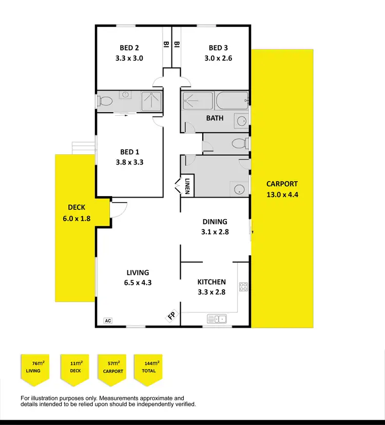 Floorplan of Homely house listing, 8 Heath Street, Victor Harbor SA 5211