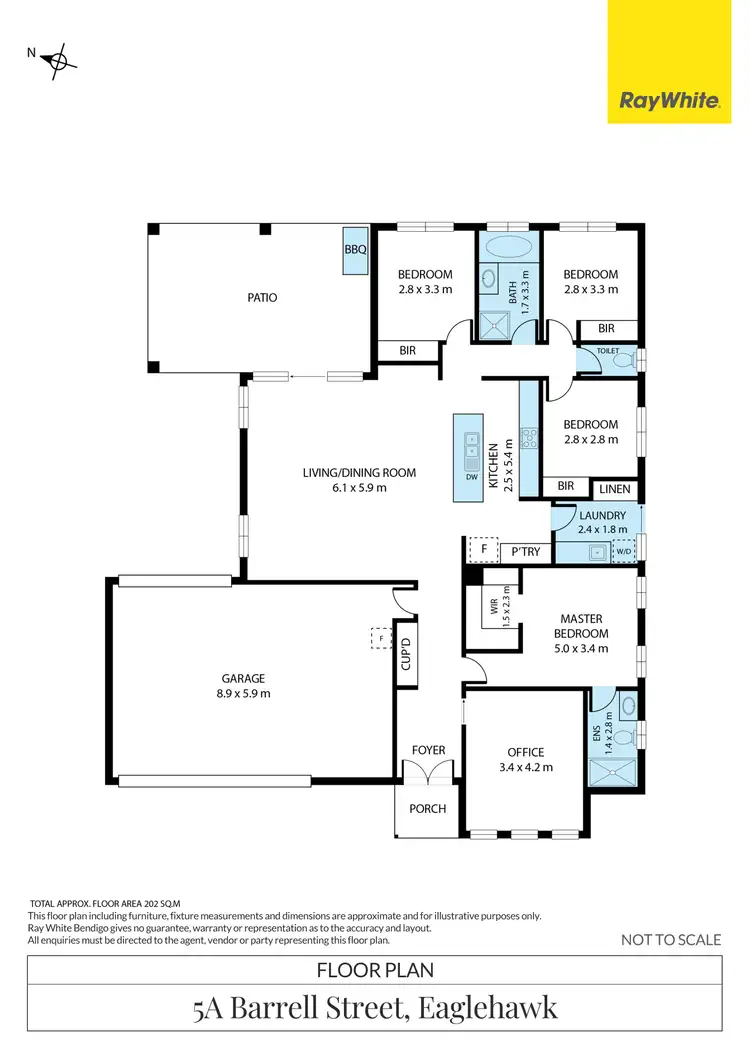 Floorplan of Homely house listing, 5A Barrell Street, Eaglehawk VIC 3556