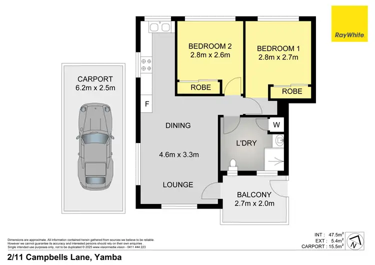Floorplan of Homely unit listing, 2/11 Campbells Lane, Yamba NSW 2464