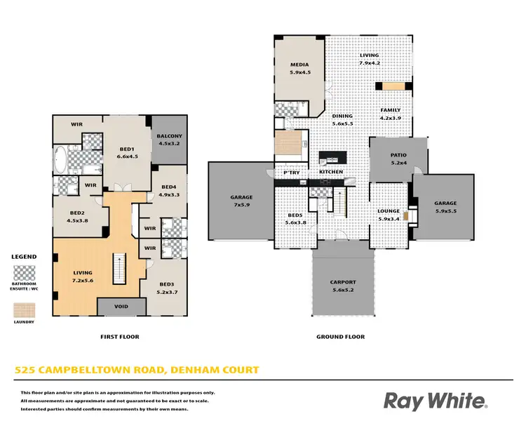 Floorplan of Homely house listing, 525 Campbelltown Road, Denham Court NSW 2565
