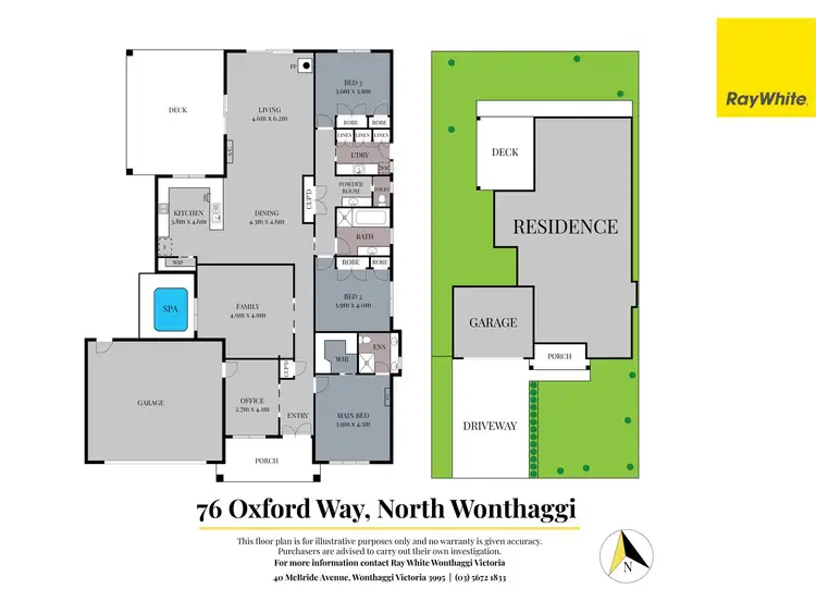 Floorplan of Homely house listing, 76 Oxford Way, North Wonthaggi VIC 3995