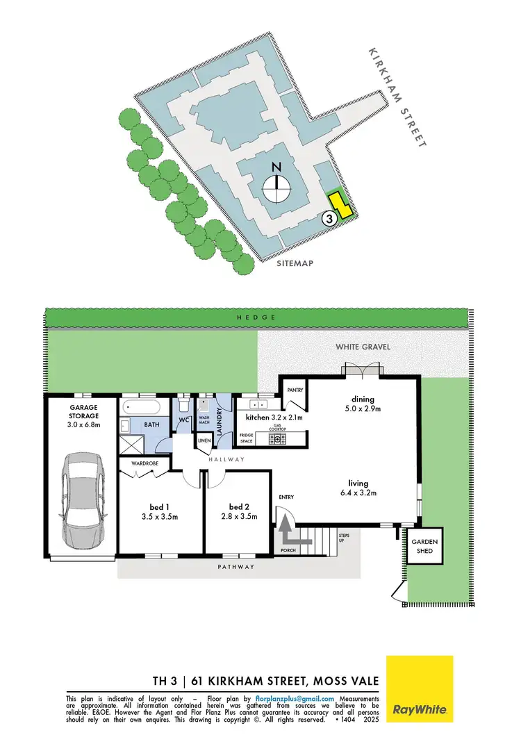 Floorplan of Homely villa listing, 3/61 Kirkham Street, Moss Vale NSW 2577