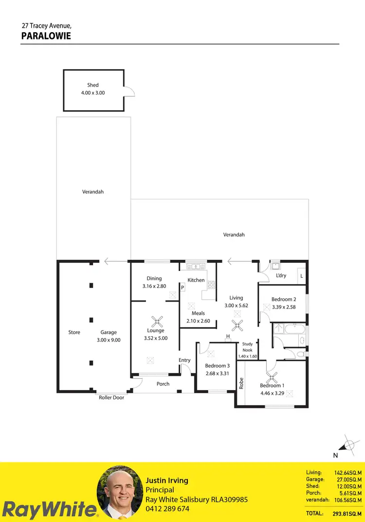 Floorplan of Homely house listing, 28 Tracey Avenue, Paralowie SA 5108