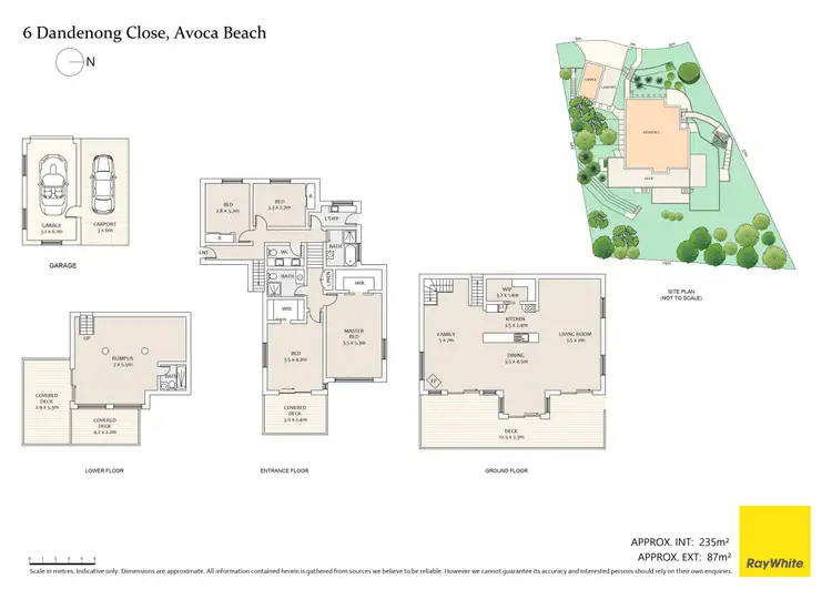 Floorplan of Homely house listing, 6 Dandenong Close, Avoca Beach NSW 2251