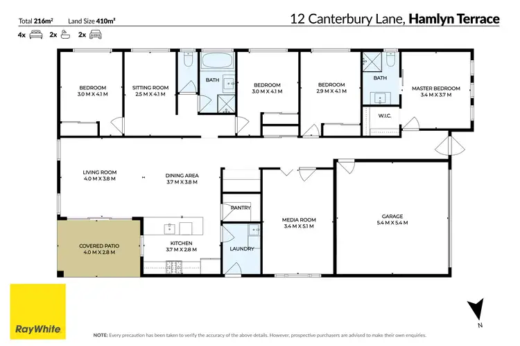 Floorplan of Homely house listing, 12 Canterbury Street, Hamlyn Terrace NSW 2259
