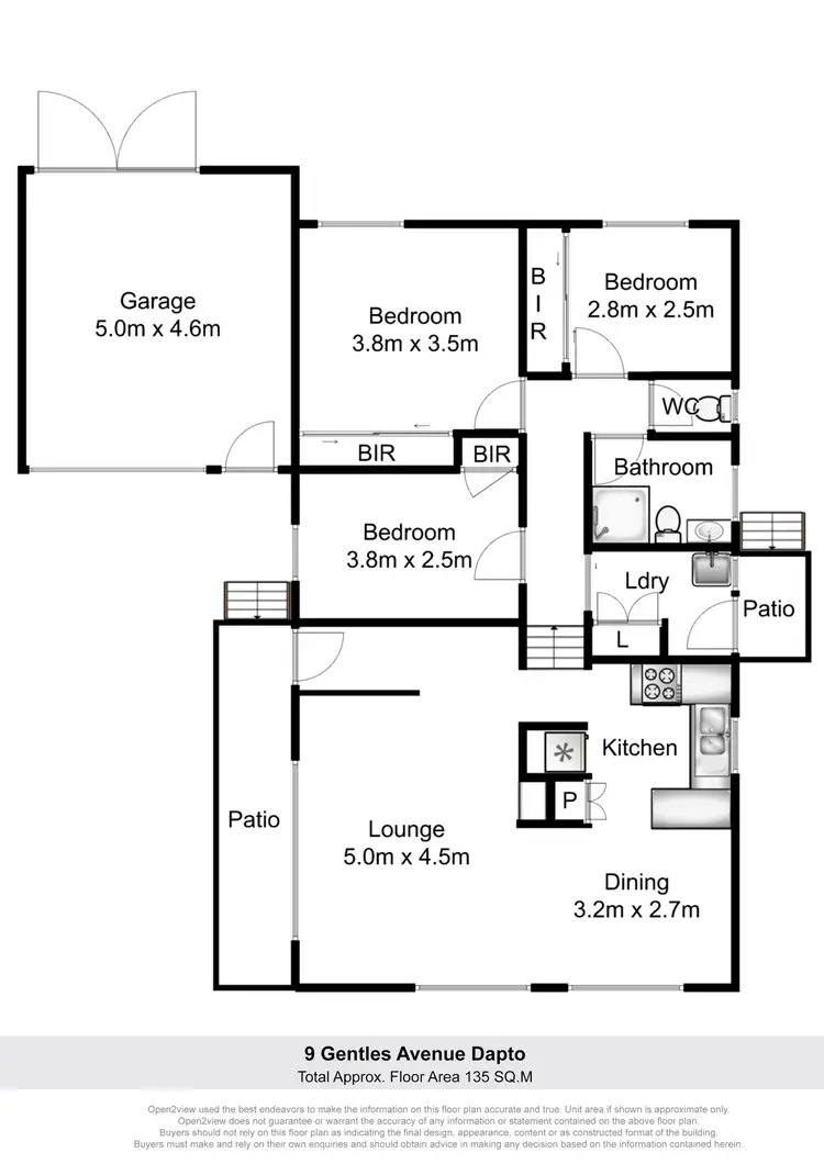 Floorplan of Homely house listing, 9 Gentles Avenue, Dapto NSW 2530