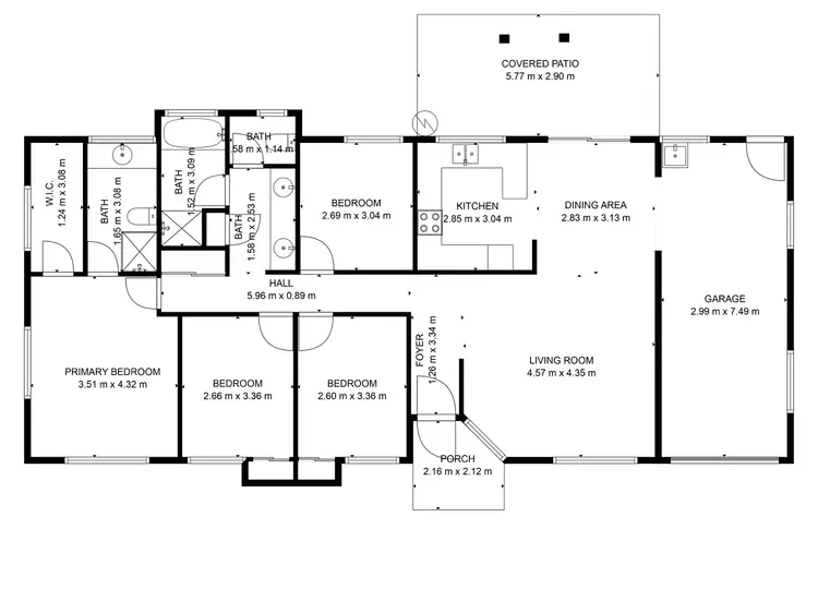 Floorplan of Homely house listing, 2 Southern Cross Drive, Avoca QLD 4670