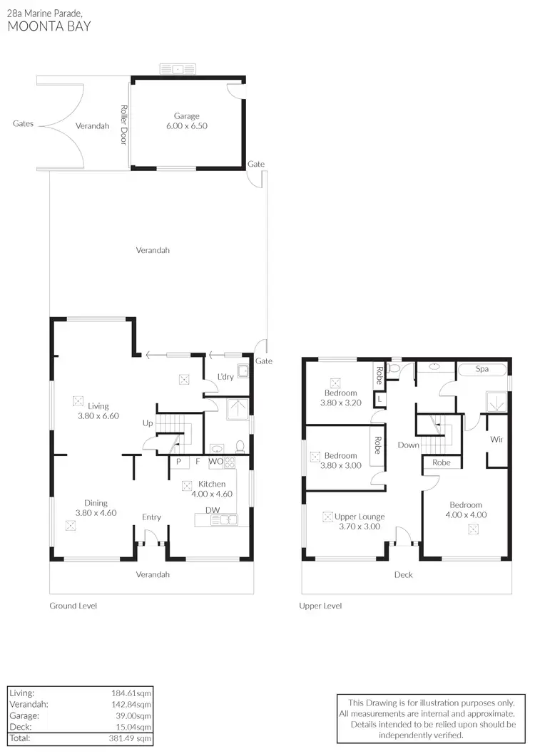 Floorplan of Homely house listing, 28A Marine Parade, Moonta Bay SA 5558