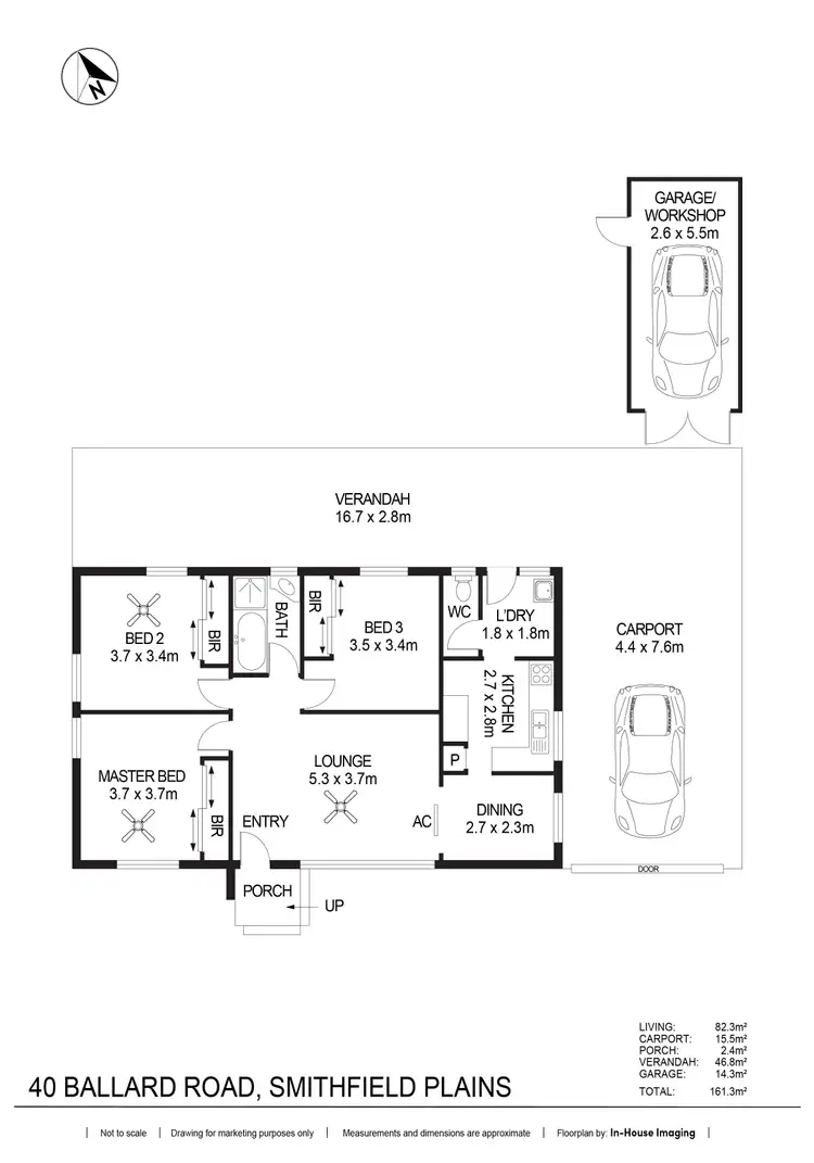 Floorplan of Homely house listing, 40 Ballard Road, Smithfield Plains SA 5114