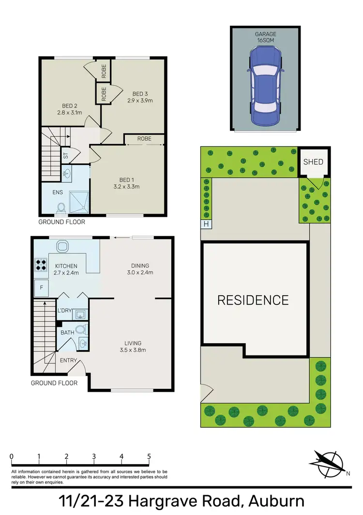 Floorplan of Homely townhouse listing, 11/21-23 Hargrave Road, Auburn NSW 2144