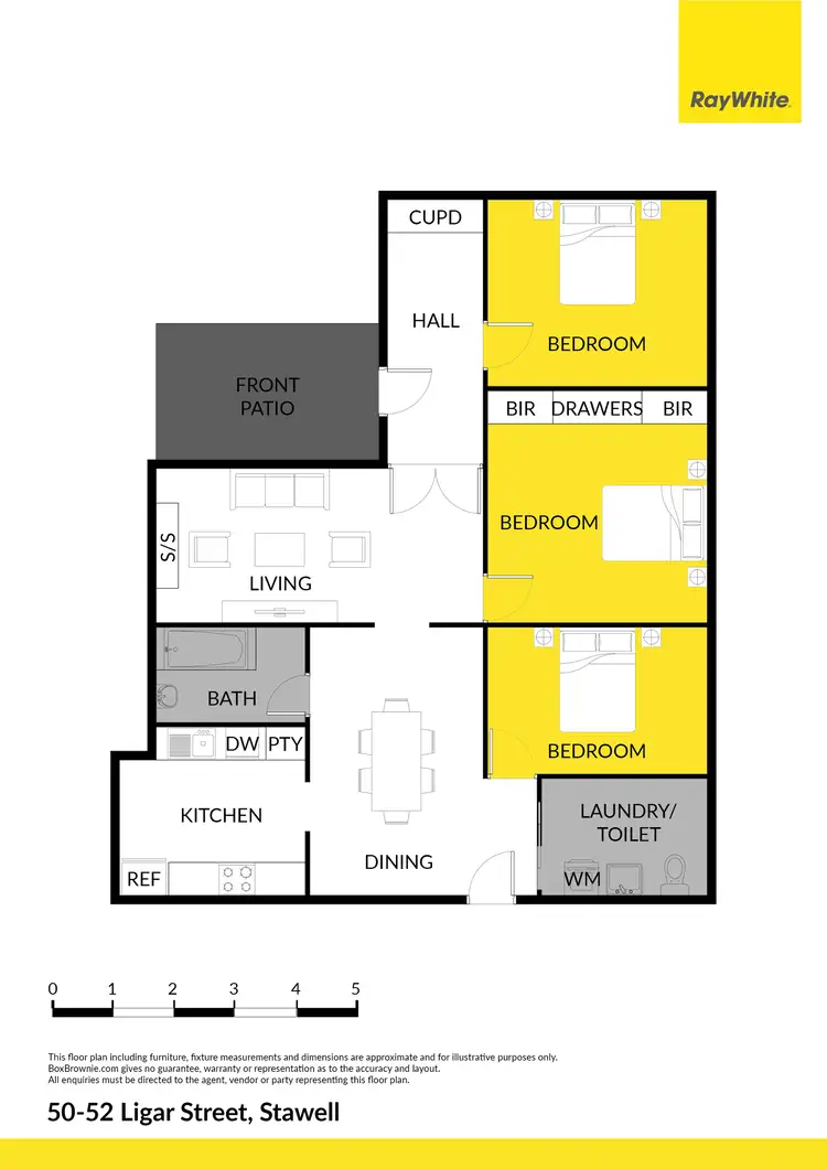 Floorplan of Homely house listing, 50-52 Ligar Street, Stawell VIC 3380