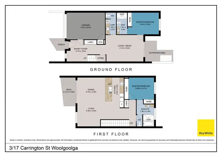Floorplan of Homely townhouse listing, 3/17 Carrington Street, Woolgoolga NSW 2456
