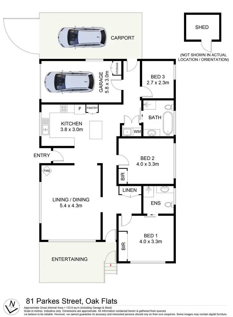 Floorplan of Homely house listing, 81 Parkes Street, Oak Flats NSW 2529