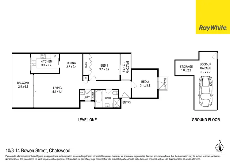 Floorplan of Homely unit listing, 10/8-14 Bowen Street, Chatswood NSW 2067