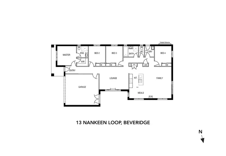Floorplan of Homely house listing, 13 Nankeen Loop, Beveridge VIC 3753