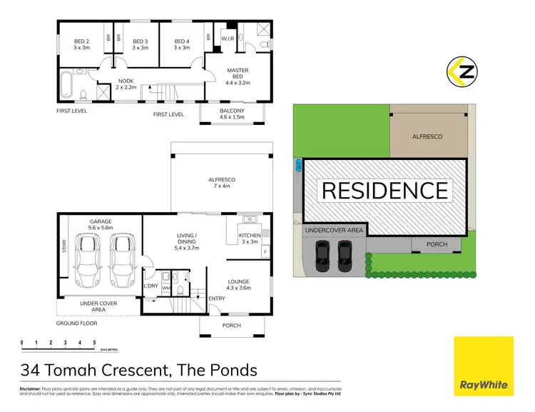 Floorplan of Homely house listing, 34 Tomah Crescent, The Ponds NSW 2769