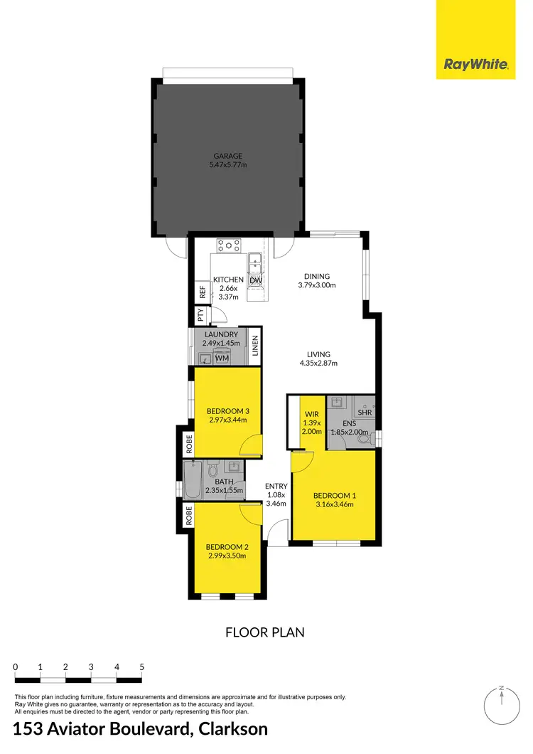 Floorplan of Homely house listing, 153 Aviator Boulevard, Clarkson WA 6030